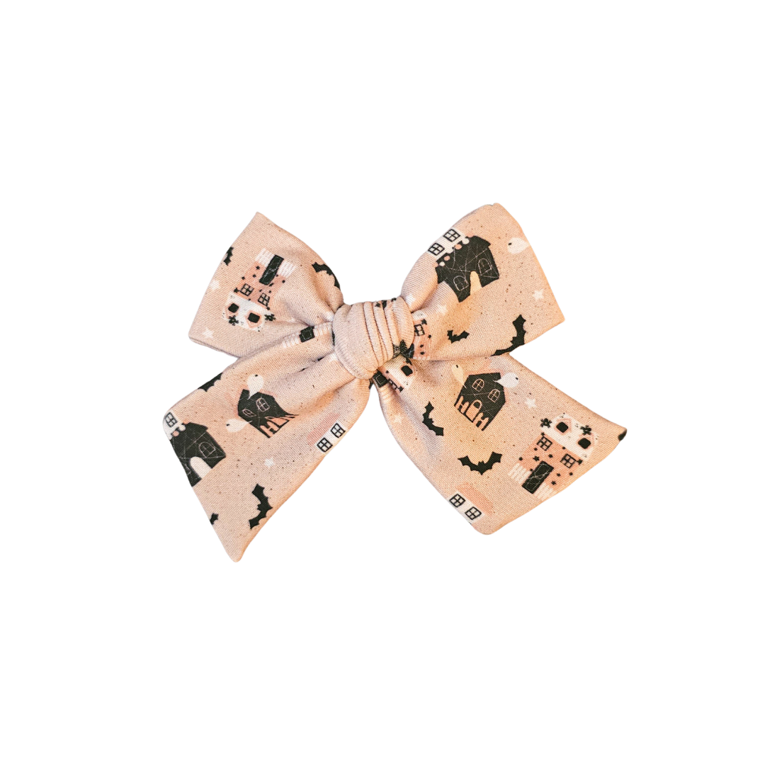 Haunted House Glow Bow